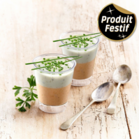 Verrine truite fromage...