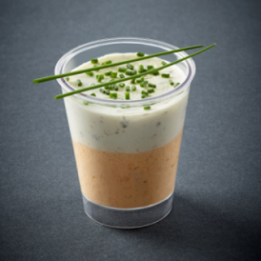 Verrine truite fromage...