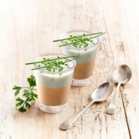 Verrine truite fromage...